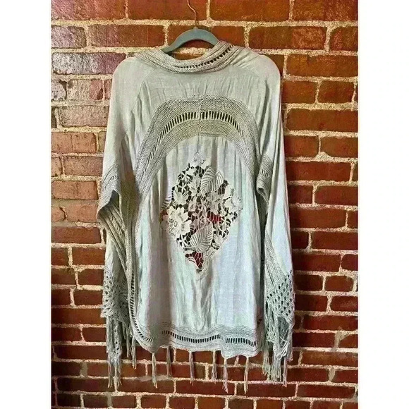 Lacy Blue Duster Overshirt Size Small-Medium, Womens - Picture 2 of 5